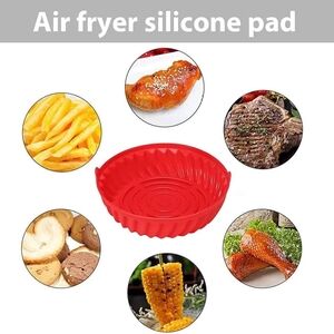 Red Silicone Air Fryer Pad